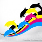 dolphins-on-colorful-stripes_275-4670